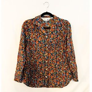 Long Sleeve Floral Button Up